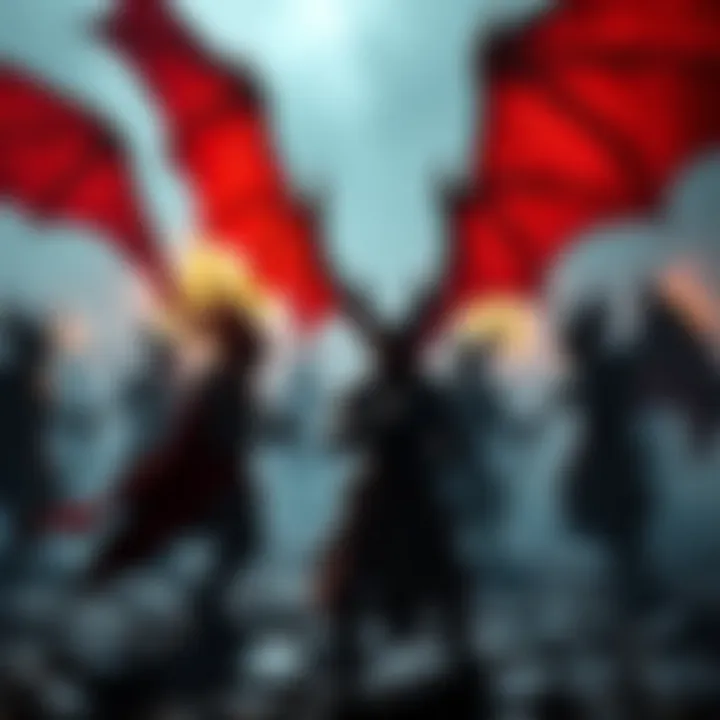 A screenshot showing a group of Pawns in Dragon's Dogma engaged in battle, highlighting their lack of unique traits and control.