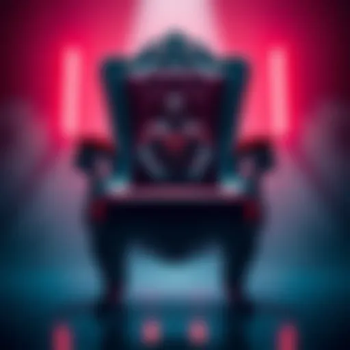 A striking chair in a scene from Miles Morales, symbolizing a pivotal moment in the story.