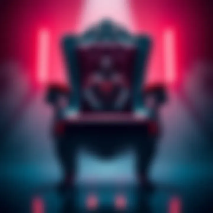 A striking chair in a scene from Miles Morales, symbolizing a pivotal moment in the story.