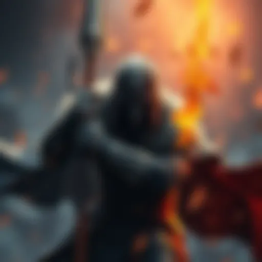 A character struggles to use the Draupnir Spear, showcasing its design and lack of impact compared to the Blades and Axe.