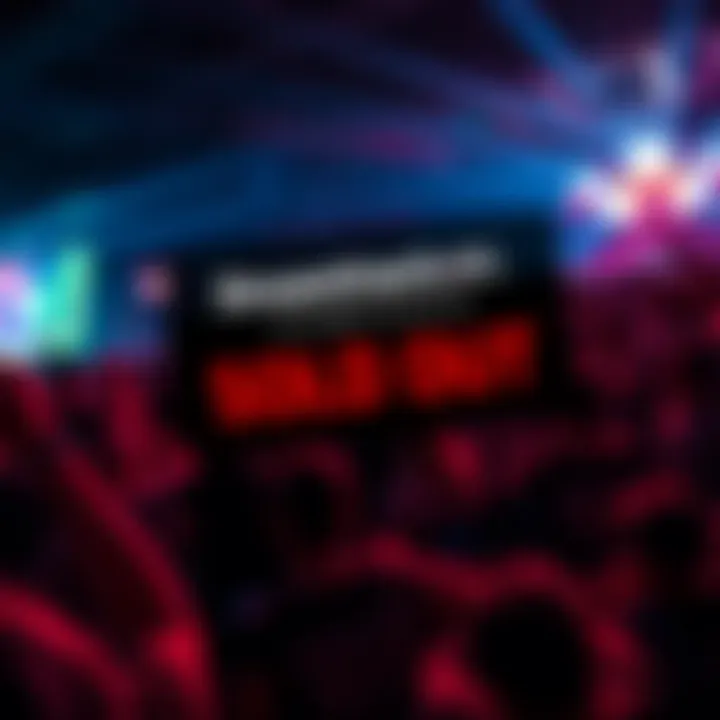 A graphic showing sold-out teampasses for Dreamhack ATL with excited fans in the background.