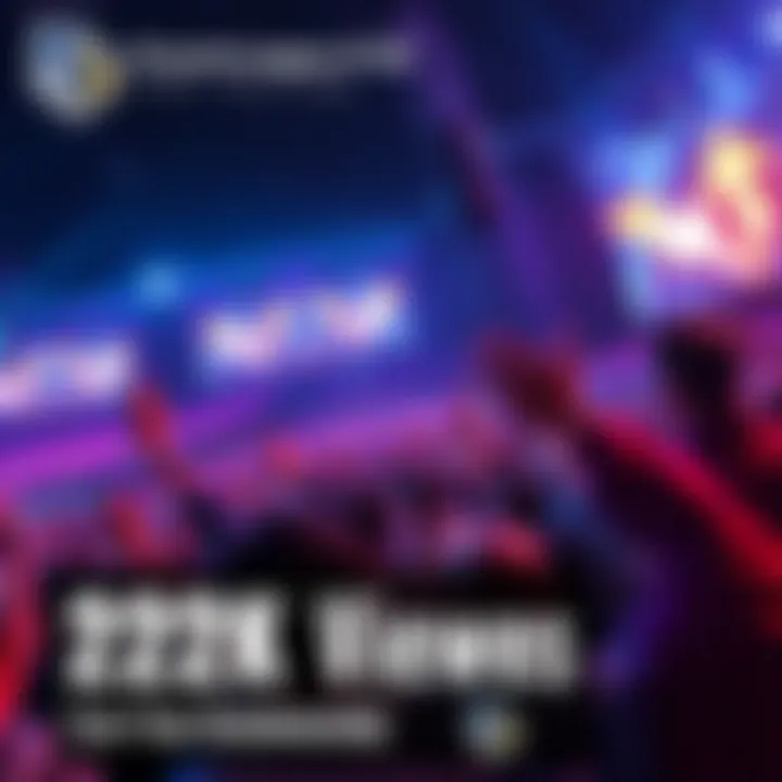 An exciting esports event with fans cheering as teams compete in DreamLeague #28.