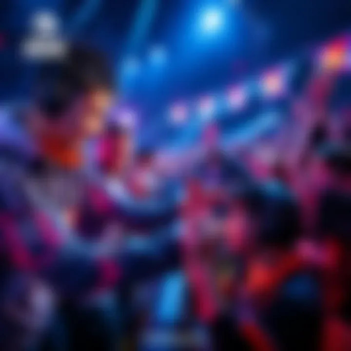 Teams competing in DreamLeague Season 29 playoffs with fans cheering and excitement in the air