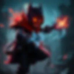 Dredge, a character with a shadowy appearance, uses his abilities on a dark game map while players observe his actions.