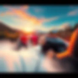 Drifting on Roathe Roads A driver enjoys a drifter experience on winding roads in Roathe, surrounded by scenic views and nature.