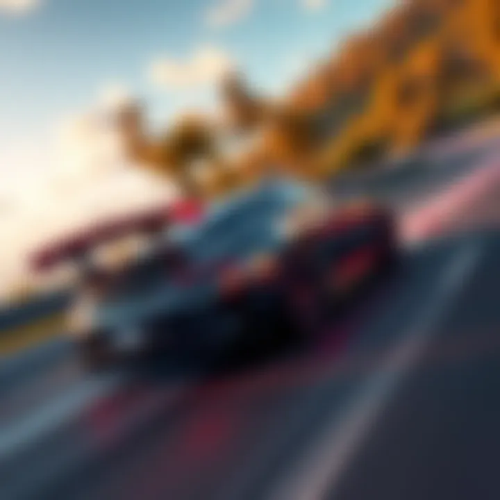 A car from Driveclub racing on a scenic track, showcasing vibrant graphics and smooth motion at 60FPS.