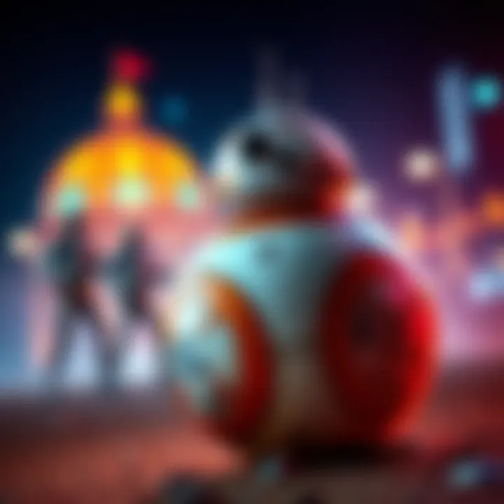 Promotional image for the Droid Tycoon Event featuring BB-8 and event details