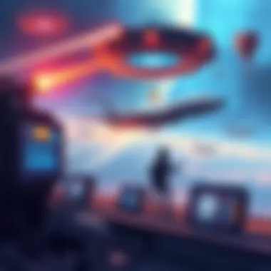 Illustration showing new features in dropship and drop zones with improved interfaces and user interaction