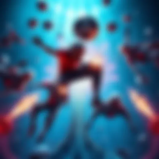 Players competing in the Dropshot game mode, showcasing skillful moves and strategies