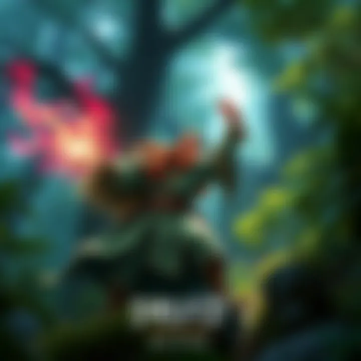 A powerful Druid character casting a spell in a lush forest setting, surrounded by nature, representing its popularity.