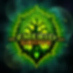 The logo of The Emerald Grove, a Druid-themed Discord for Hearthstone players, featuring a green tree design.