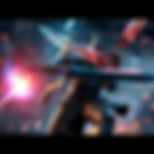 A character wielding dual blades, executing rapid attacks while using Evade Extender 3 for enhanced mobility in battle, surrounded by dynamic energy effects.