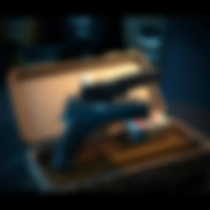 Two Dual P2020 pistols alongside a box of Hammerpoint rounds, ready to be picked up from a Care Package in a game setting.