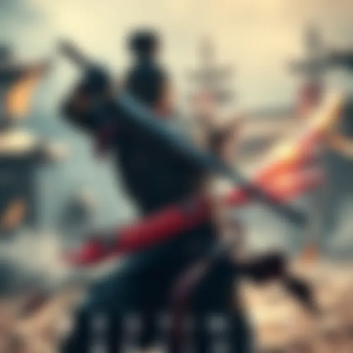 Dual Swords in Action Player showcasing dual swords with dynamic movements in Destiny game