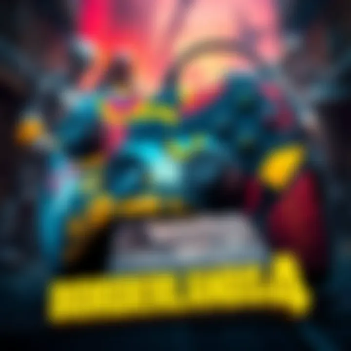 A DualSense controller featuring Borderlands 4 graphics, showcasing the game's vibrant art style and colors.