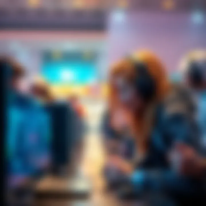 Group of gamers in Dubai expressing concerns about server issues for competitive gameplay
