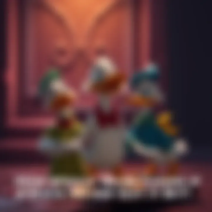 Duck standing safely with Carley and Lilly, showing relief and tension in the air