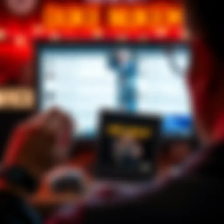 A person holding a Duke Nukem game cartridge while looking puzzled at negative comments on a screen, representing mixed feelings about the anniversary.