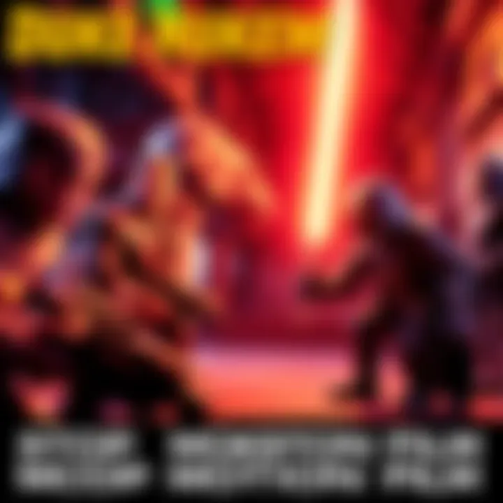 Duke Nukem Stop Motion Film A scene from a stop motion film featuring Duke Nukem and various action figures, including a character resembling Mace Windu