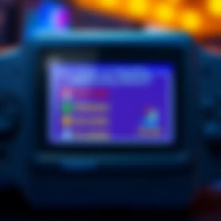 The difficulty select screen of Duke on GBC, showing different options for players to choose from, designed with engaging graphics.