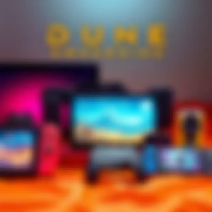 Various gaming platforms for Dune Awakening displayed together