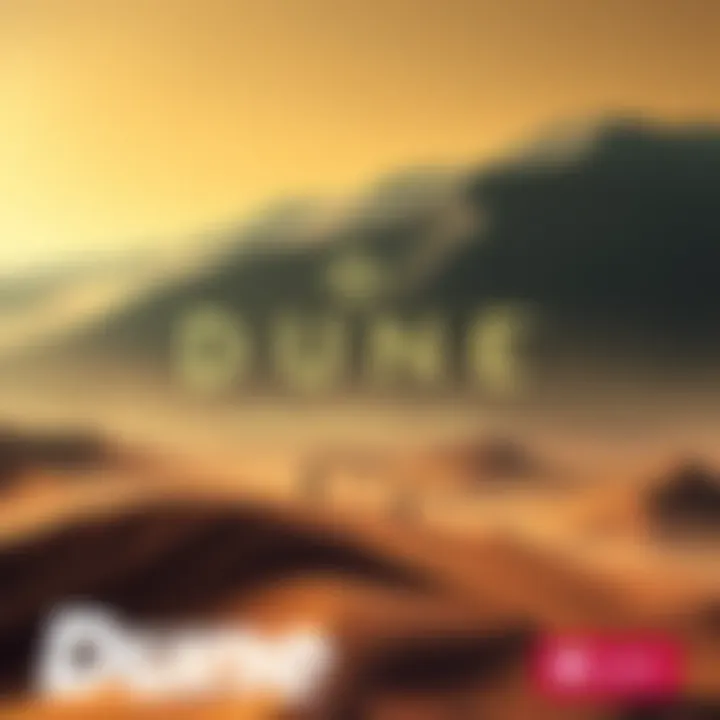 Cover art of Dune: Awakening showcasing the game's main theme with desert and sci-fi elements