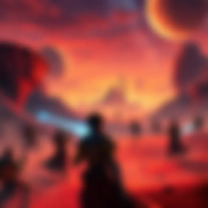 A group of players enjoying gameplay on private servers in Dune: Awakening, showcasing unique environments and adventures.