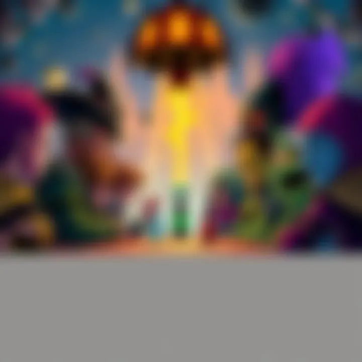 A Dungeon Master engaging with colorful non-player characters at a table, enhancing gameplay experience for their players with unique voices.