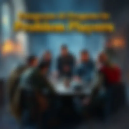 A group of Dungeons & Dragons players gathered around a table, discussing game strategy, with some appearing frustrated, showing signs of conflict