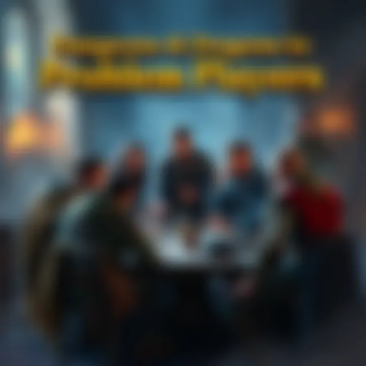 A group of Dungeons & Dragons players gathered around a table, discussing game strategy, with some appearing frustrated, showing signs of conflict