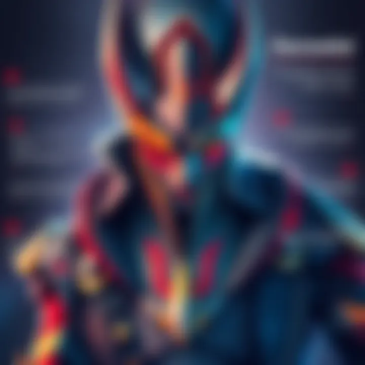 Durandal Character Insights A gaming character named Durandal with contrasting features, surrounded by quotes and feedback from the gaming community.