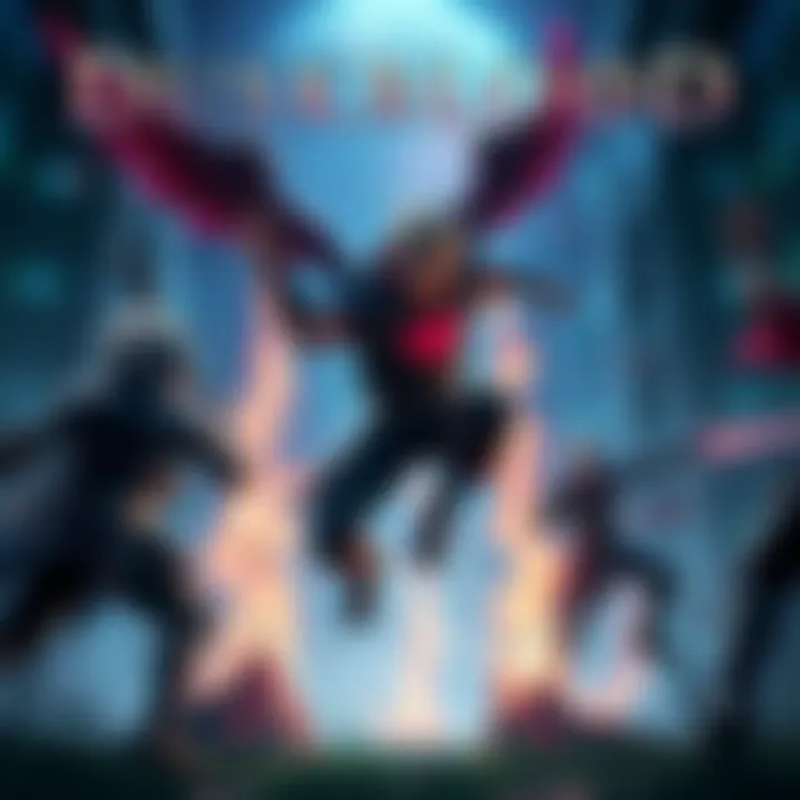 Players engage in intense PvP and PvE combat in Duskblood, showcasing aerial moves and endless jumps.