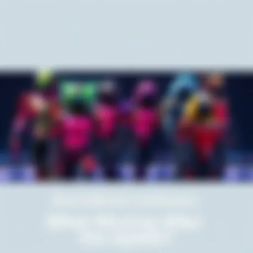 A collection of Dva skins displayed with one item highlighted as missing, showing vibrant colors and details of the skins