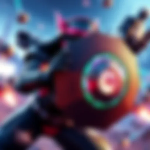 D.Va attempting to block Sigma's flying rock with her shield in an intense gaming scene