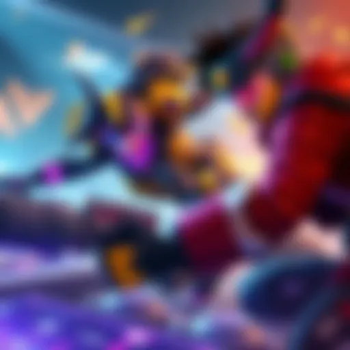 Dva and Winston characters engaged in a game, showcasing their abilities and teamwork in a high-stakes match.