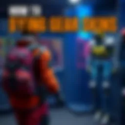 A player customizing their gear skins in the Apparel menu, showing backpacks, armor, gloves, and kneepads being dyed in various colors.