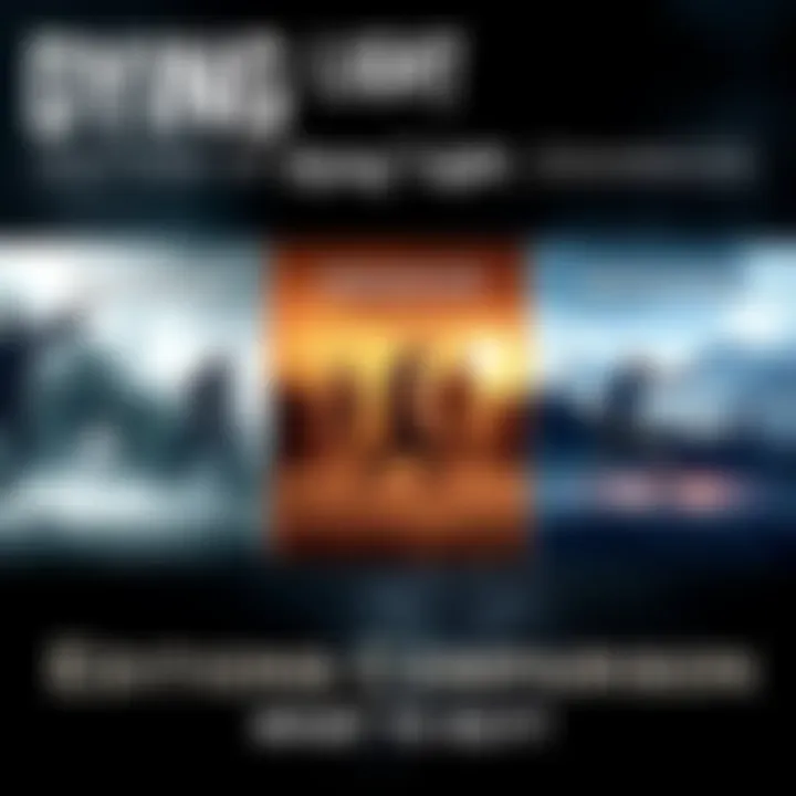 A visual comparison of Dying Light Standard, Enhanced, and Definitive Editions with features highlighted