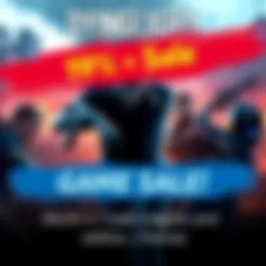 A screenshot of Dying Light showcasing the game's graphics and characters, with a sale banner