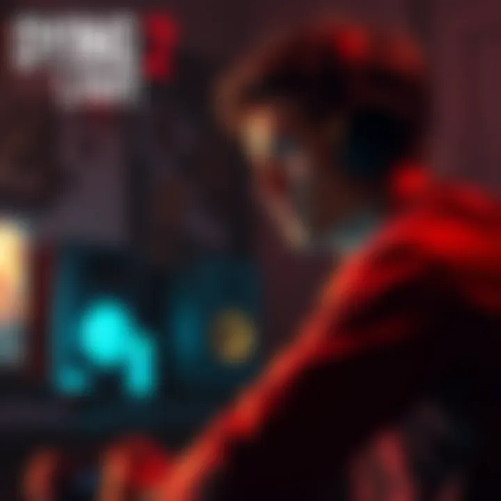 A gamer expressing concerns about low gore visuals in Dying Light 2, with a gaming setup in the background.