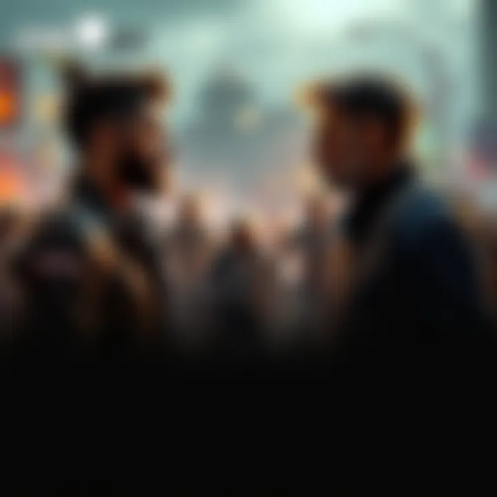 A scene showing Kyle and Aiden discussing a crucial event in Dying Light: The Beast, with zombies in the background