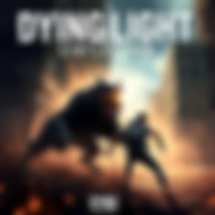 Dying Light Beast Encounter A fierce Beast charging at a player in Dying Light, showcasing intense gameplay with shadows and urban background