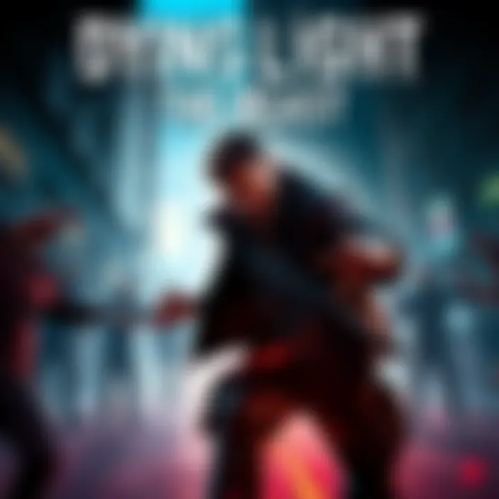 Dying Light The Beast's main character fighting zombies in a dark city environment