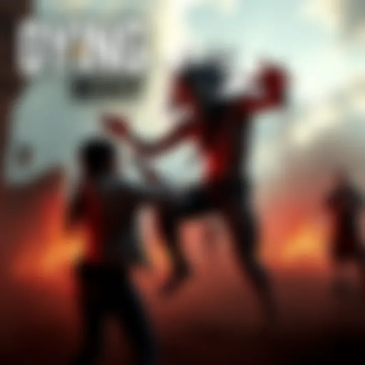 Action scene from Dying Light: The Beast showing a character fighting a zombie in a post-apocalyptic setting