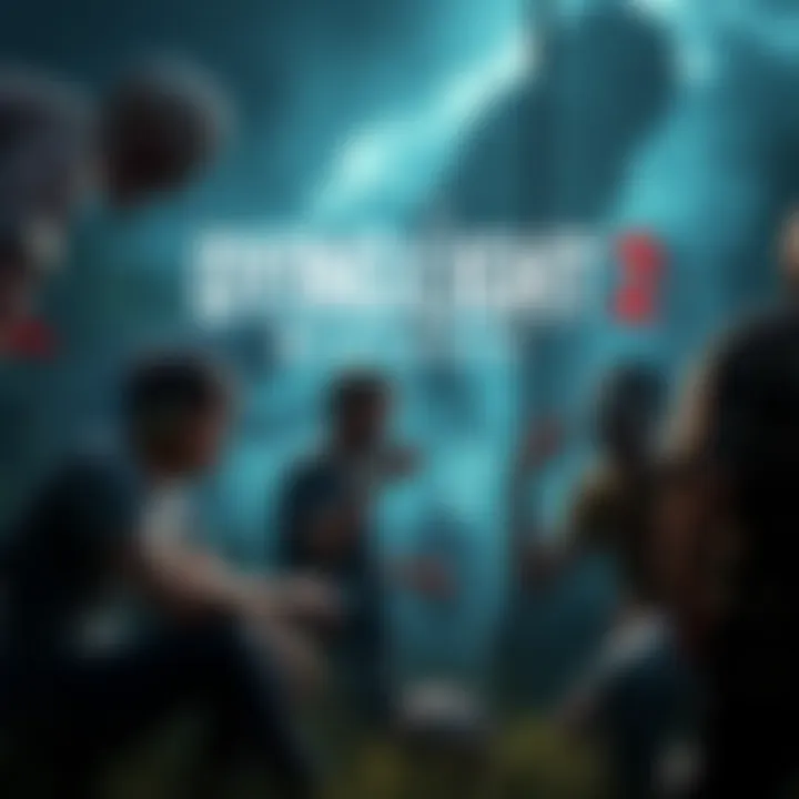 A scene showing players discussing issues in Dying Light 2 gameplay and story, with zombies in the background