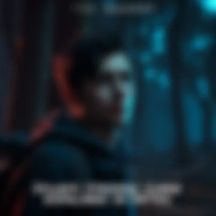 Character Dylan looking confused and concerned after a decision in The Quarry, surrounded by dark woods and eerie atmosphere.