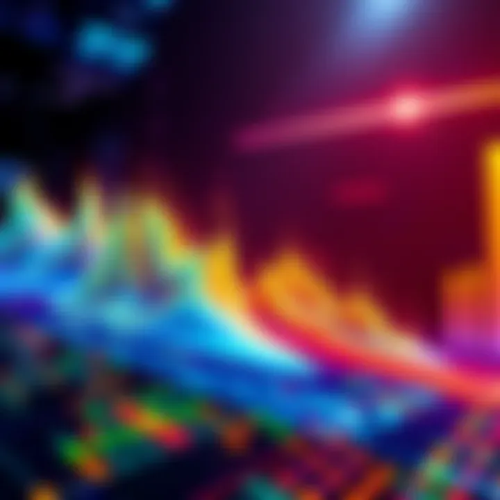 A colorful heatmap displaying different enemy levels and strategies in a game environment.