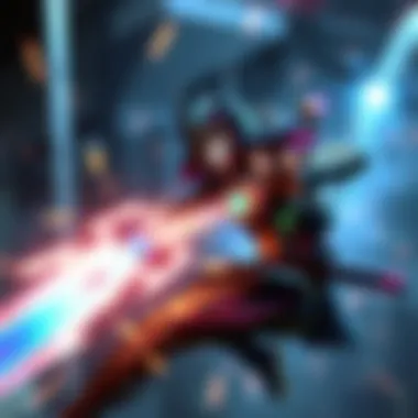 A vibrant Warframe showcases flashy attacks and swift movement in a battle scene.