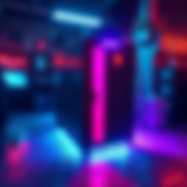 A dynamic security locker appears in a gaming environment, showcasing its unpredictable placement and vibrant design.