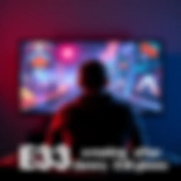 A player sitting in front of a screen with E33 gameplay visuals, showing vibrant graphics with a conflicted expression, highlighting the emotional impact of the game.