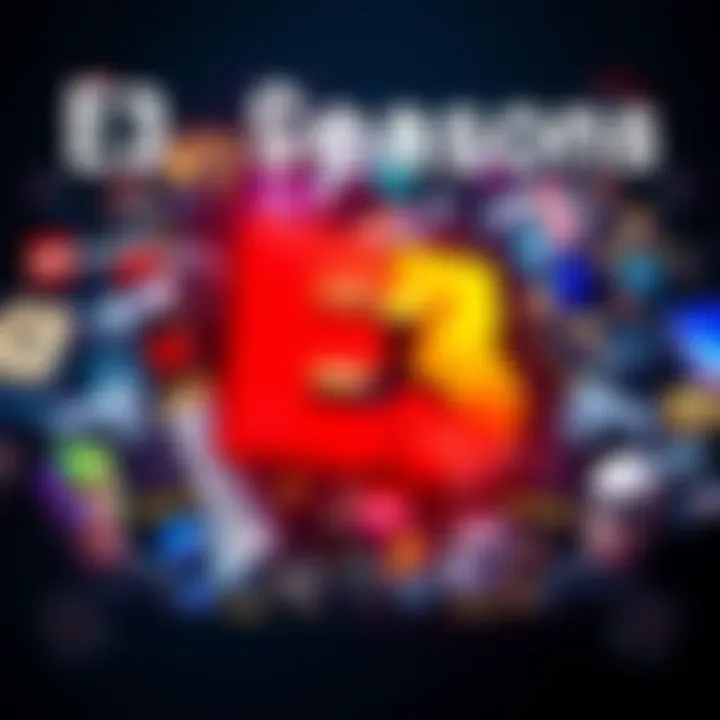 A collage of various gaming leaks with the E3 logo prominently featured, showing frustration in the gaming community